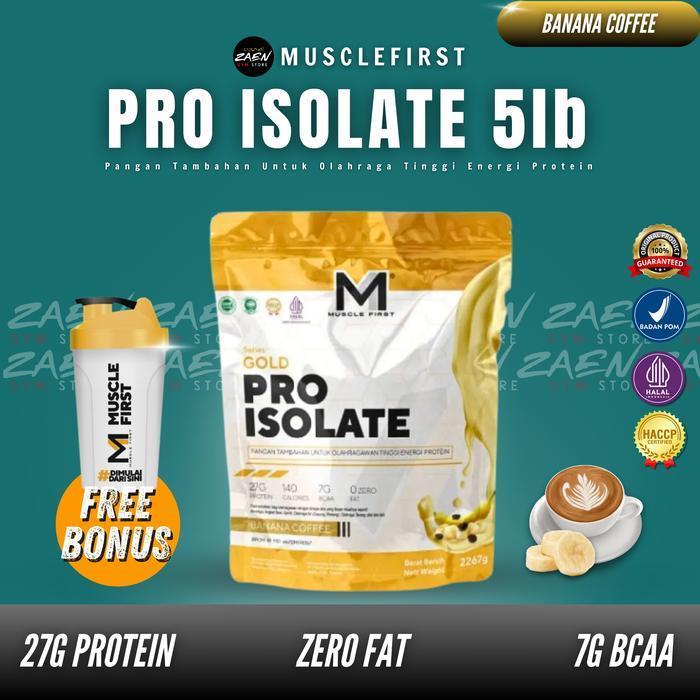 M1 Muscle First Gold Pro Isolate 5 Lbs BPOM Whey Protein Isolate