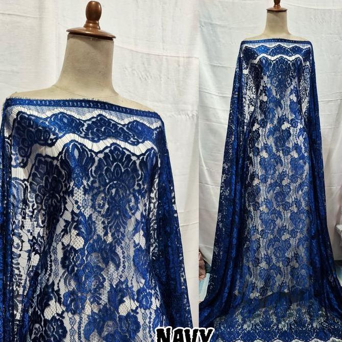 KAIN BROKAT SEMI FRANCIS  BAHAN KEBAYA MODERN BROKAT HALUS BROKAT LEMBUT