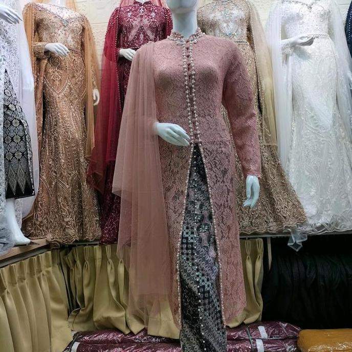 ATASAN KEBAYA IBU BESAN FULL FURING KEBAYA IBU HAJAT PAKAIAN WANITA KEBAYA MODERN KEBAYA PESTA KEBAY