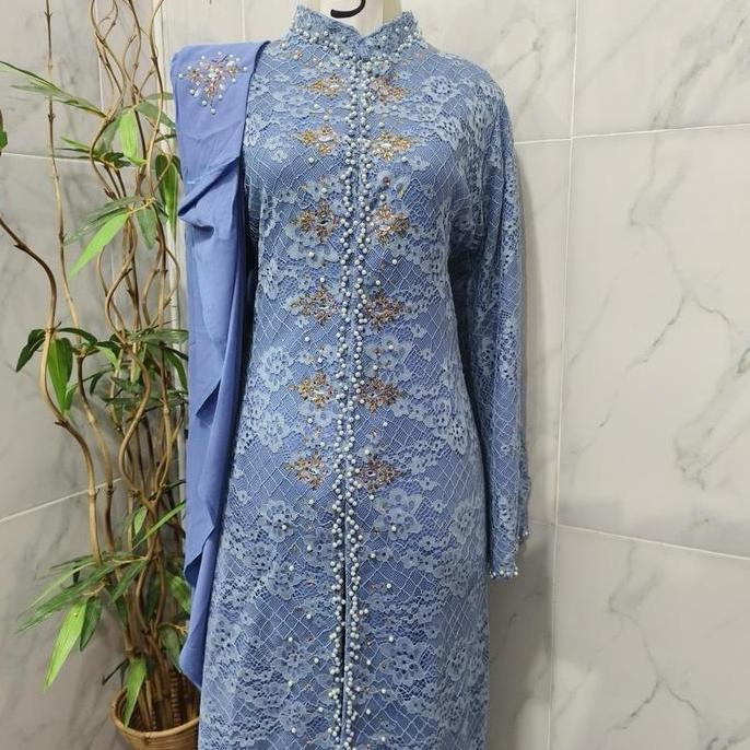 Kebaya Ibu Pengantin/Kebaya Aisah DAPAT 2 Potong  Wanita