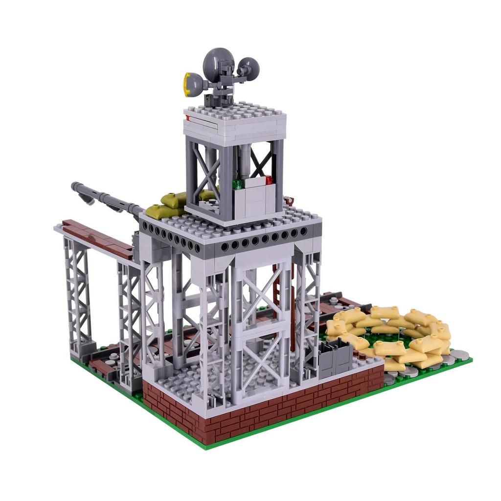 MOC WW2 Army Military base - accessory transportation station Tankartillerievoertuig Building Kits T
