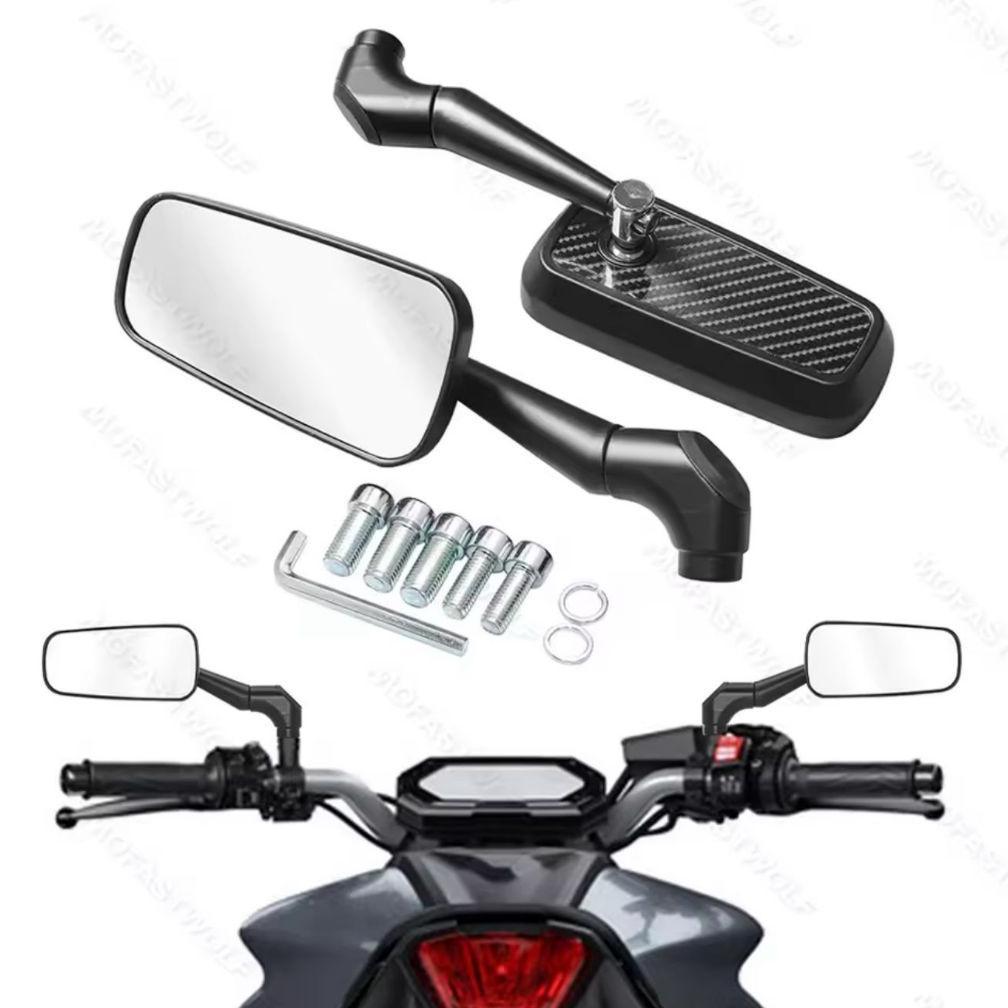 Spion persegi Circuit kotak motif Hitam carbon model H2C Nmax Aerox Beat deluxe beat street mio Jupi