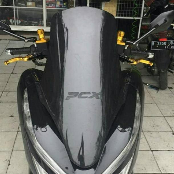 winsil pcx 150 hitam - visor depan pcx 150 - tameng angin pcx - visor depan pcx