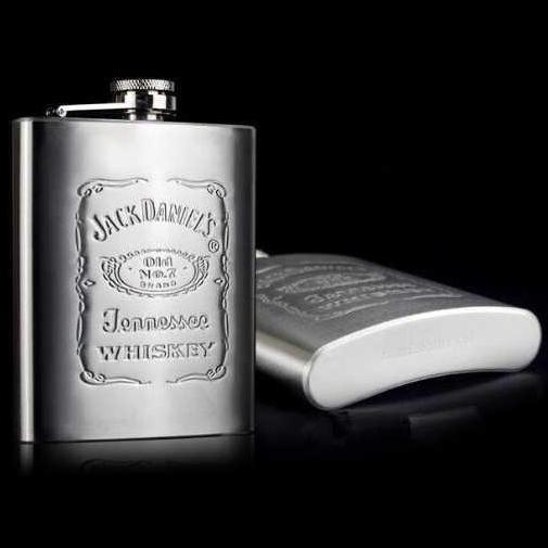 Bestone- Botol Minum Gepeng Stainless Steel Vodka Wisky Wine