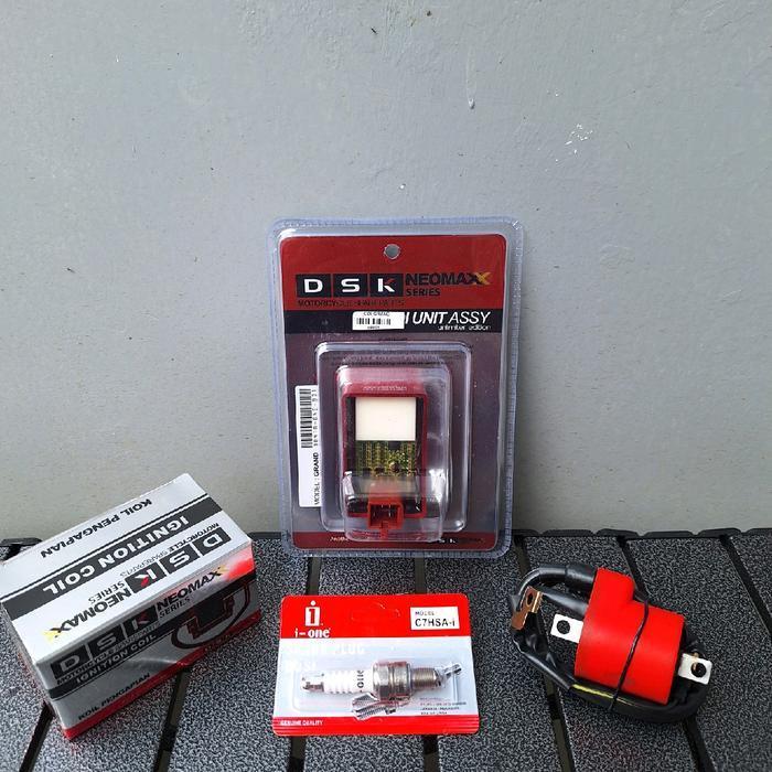 Paket Cdi Koil Busi Grand Supra X Supra Fit Lama New Revo 100 Honda Win Racing Tenaga Motor Bertamba
