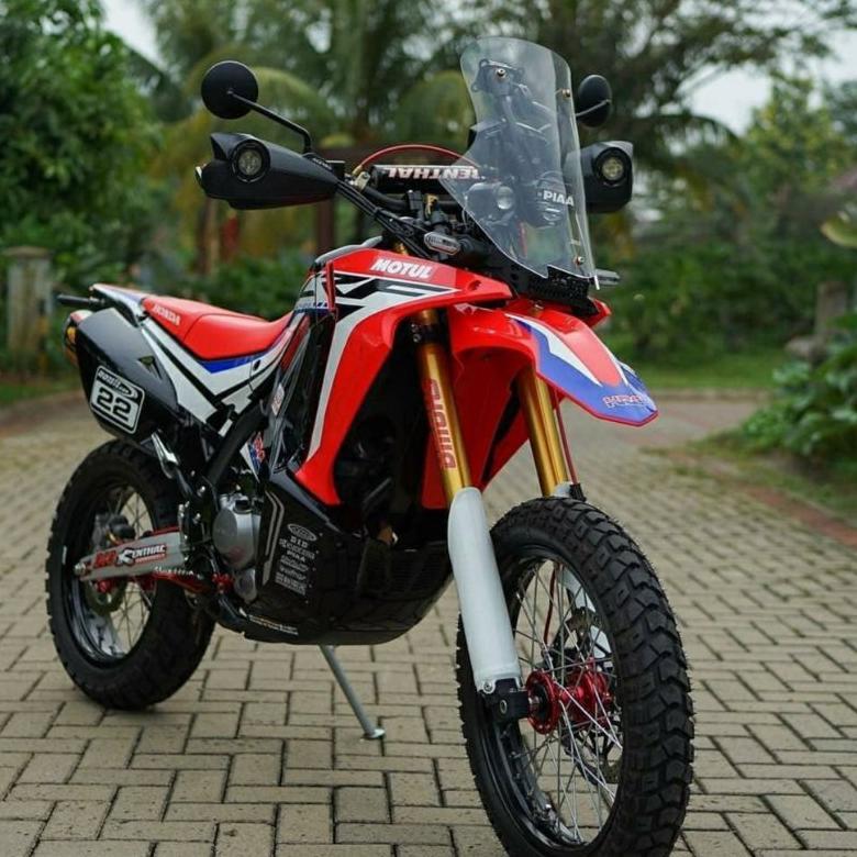 WINDSHIELD HONDA CRF 250 RALLY. VISOR CRF RALLY 250 TINGGI 48 CM DAN 58 CM TEBAL 4MILI