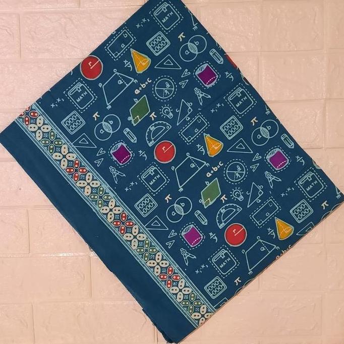 Batik Matematika Motif Bangun Datar dan Bangun Ruang (Tulis Kombinasi Cap)