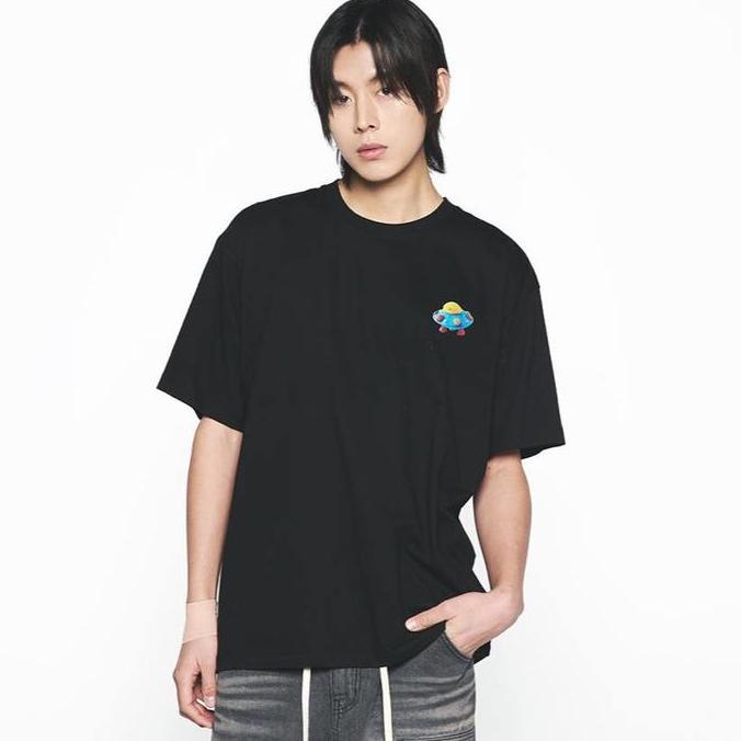 [ADLV] Clay Alien Short Sleeve T-Shirt Black - Kaos Oversize Wanita Pria Orinal Acme de la vie
