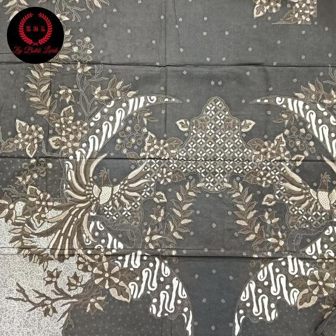 Kain batik tulis premium pola kemeja merak warna lasem indo