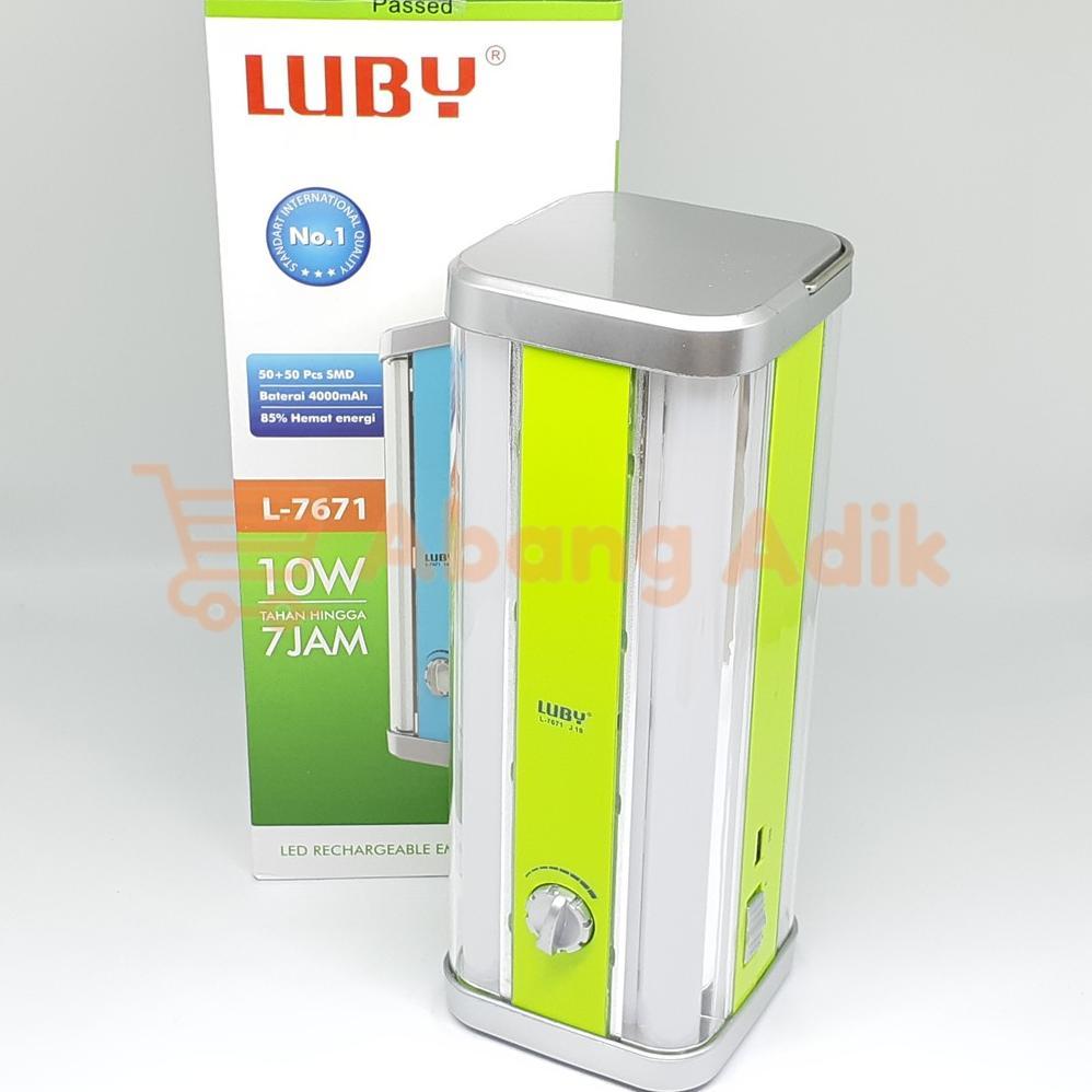 Luby L-7671 Lampu Emergency Bisa USB Power Bank Lampu Darurat 4 sisi