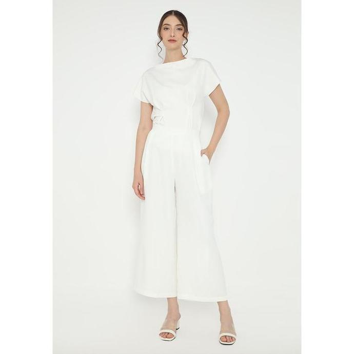 Celana Wanita Kulot Panjang Putih Casual Polos Arlette By Brilliant Girl