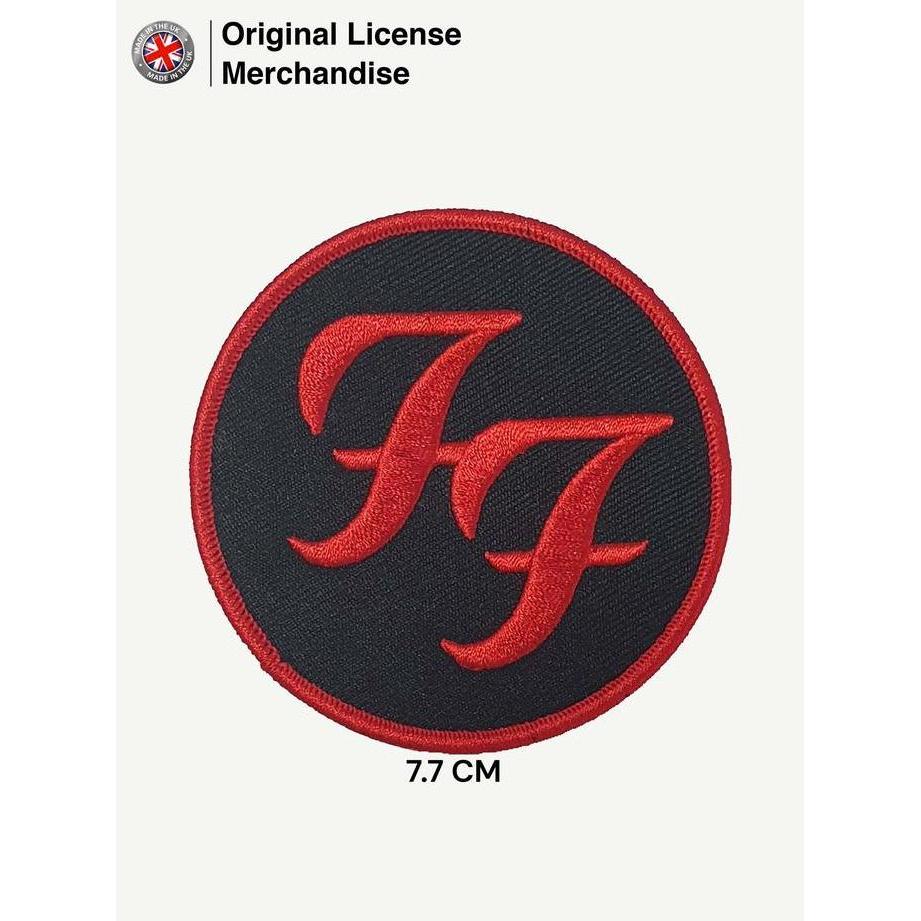 Badge Emblem Patch Logo Bordir Timbul Katun FOO FIGHTERS Circle Logo BISA GRAB!