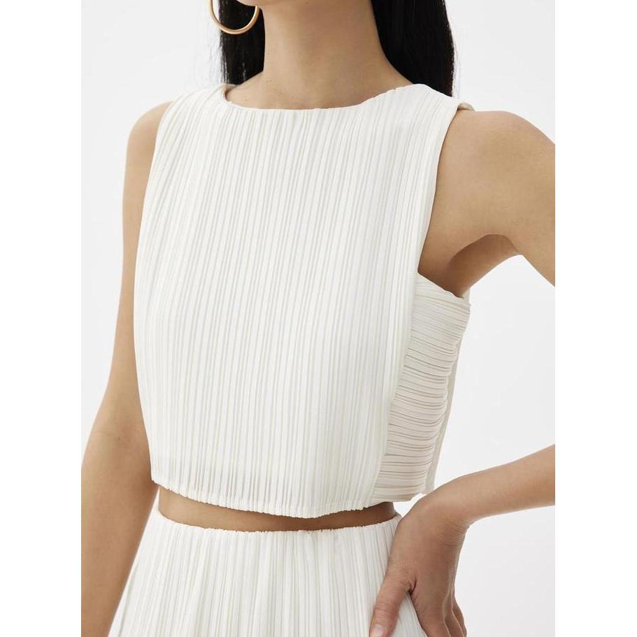 Love Bonito - Atasan Wanita - Dez Pleated Boat Neck Crop Top