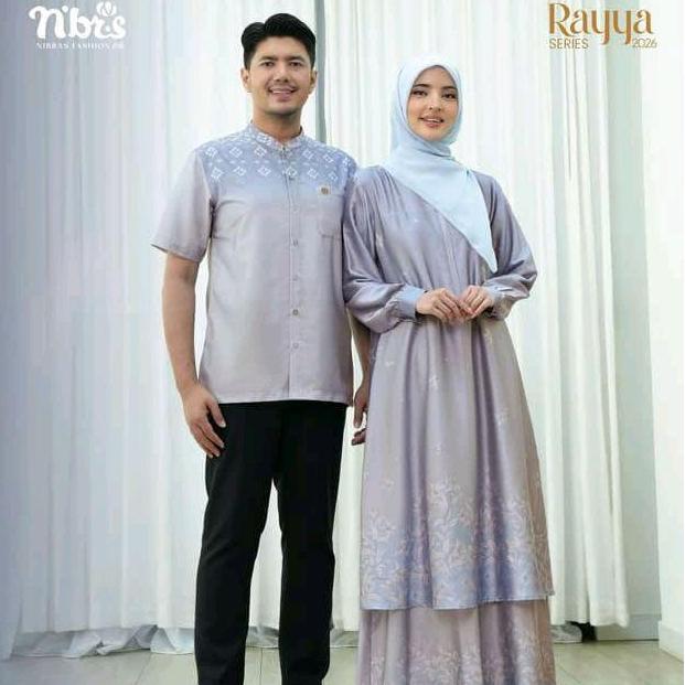 Super Sale, Nibras Rayya Series Kaldia Blue Couple Keluarga 2026 Setelan  Muslim Sarimbit Lebaran Pa