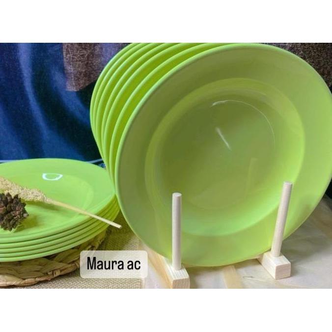 Berkualitas Promo Piring Melamin 1 Lusin Piring Makan Melamin Asli Sni Bulat Besar Dan Tahan Panas
