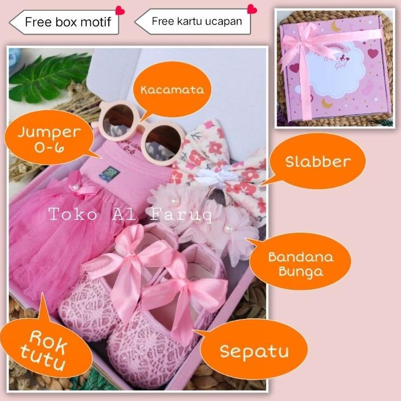 Hampers Bayi Perempuan Cewek Parcel Baby Gift Set Kado Lahiran Varian Tutu