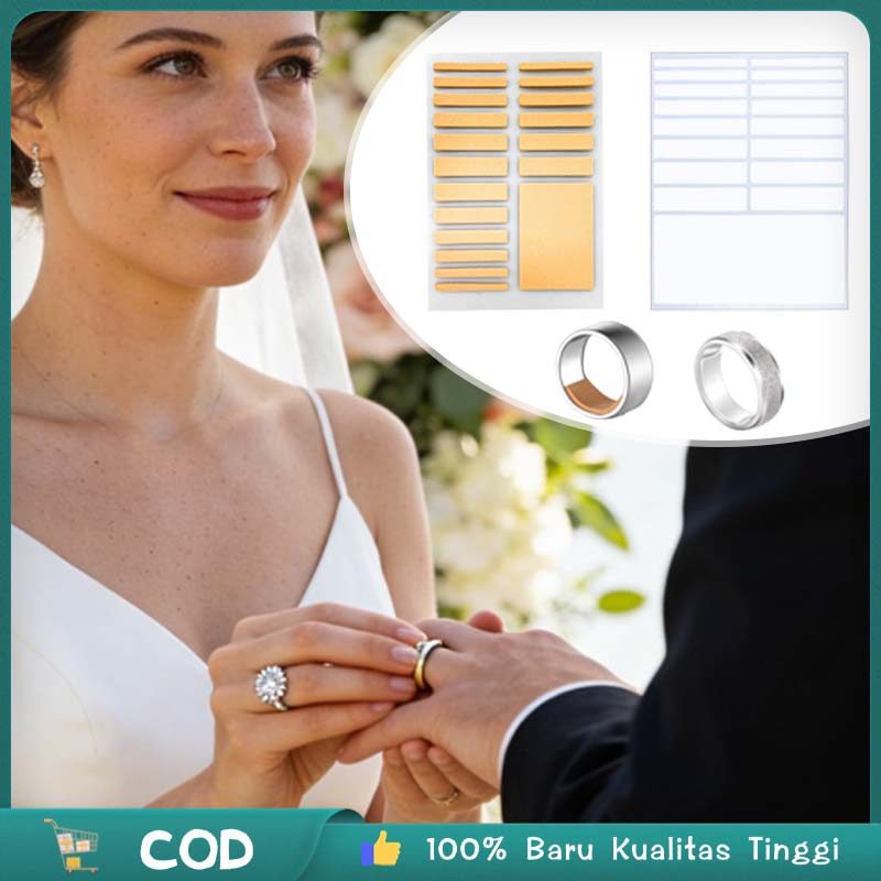 5sheet Pengecil Cincin Emas Kebesaran Stiker Pengecil Cincin Stiker Cincin Alat Cincin Kebesaran