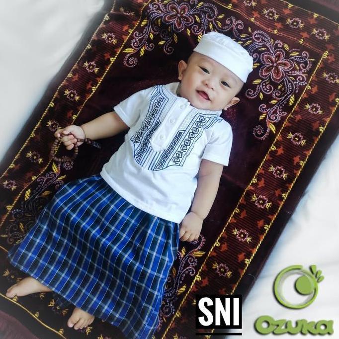 Ozuka Baju Muslim KKS-02 Sarung Koko Peci Anak Bayi Laki-laki 1-2 tahun
