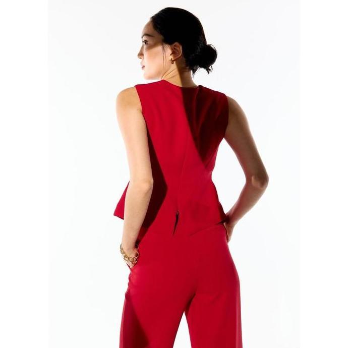 Love Bonito - Atasan Wanita - Mae Tailored Cross Over Top