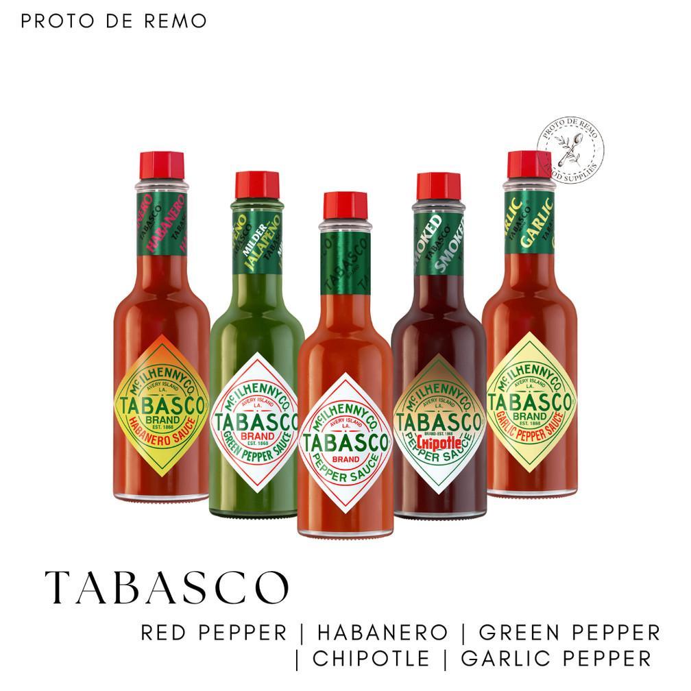 Tabasco Red Pepper | Jalapeno | Habanero | Chipotle | Garlic Pepper Sauce - 60ml