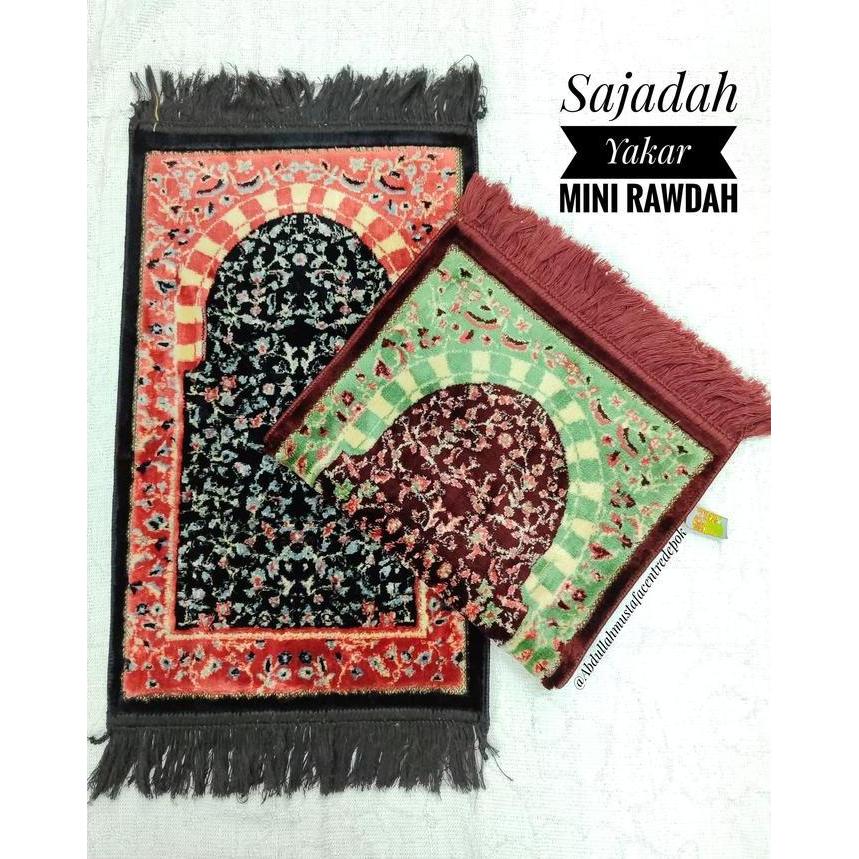 Religg- Sajadah Exclusive Yakar Rawdah Mini Asli Turkey / Sajadah Yakar Ruwdah Mini/Sajadah Rawdah