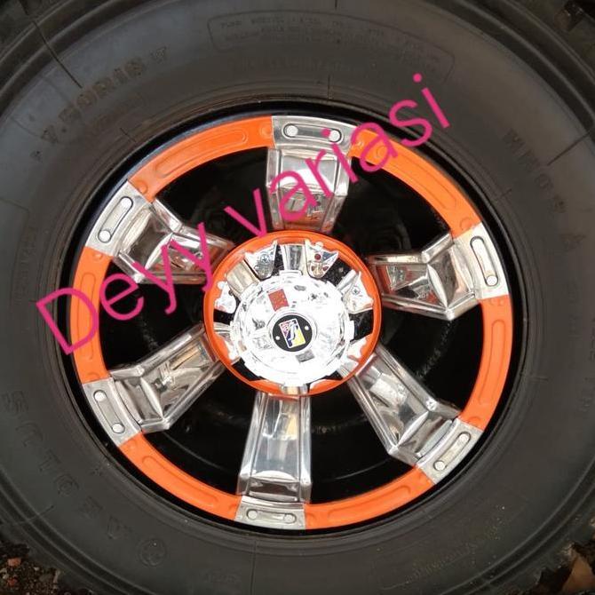 VIRALL COVER DOP 16" BELAKANG TRUK CANTER DOBEL *