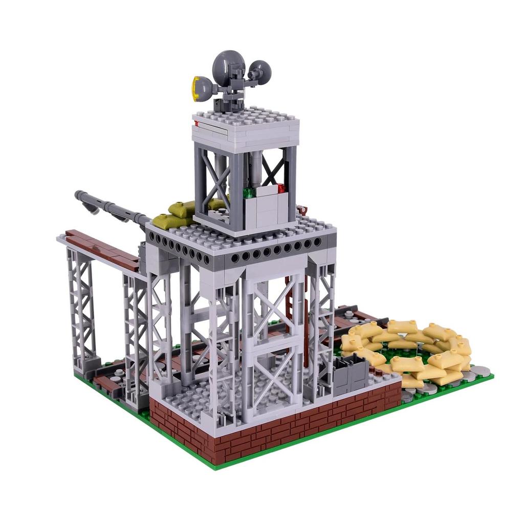 MOC WW2 Army Military base - accessory transportation station Tankartillerievoertuig Building Kits T