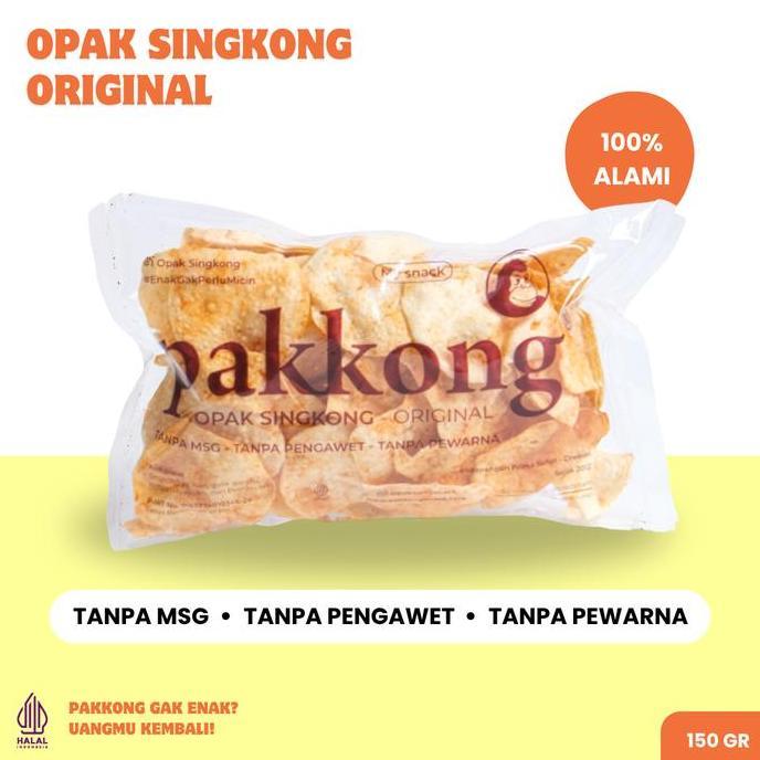 News PAKKONG Opak Singkong - Rasa Original (Tanpa MSG & Pengawet)