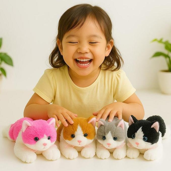 Berkualitas boneka kucing ukuran M L XL lucu Dolls boneka kucing Toys