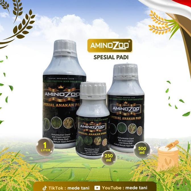 Gaerdenpic- Aminozoo 1 Liter-Spesial Peranakan Padi Dan Atasi Tanaman Padi Asem Asemen-Pupuk Organik