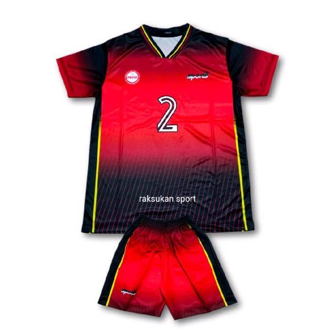 (Jersey Stelan Voli Anak) Jersey voli Fullprinting Jersey Voli anak SD