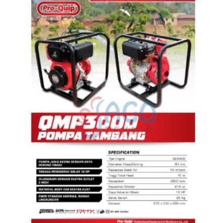 """] Pompa Tambang Pro-Quip USA QMP300D - Pompa Tambang Berkualitas Tinggi