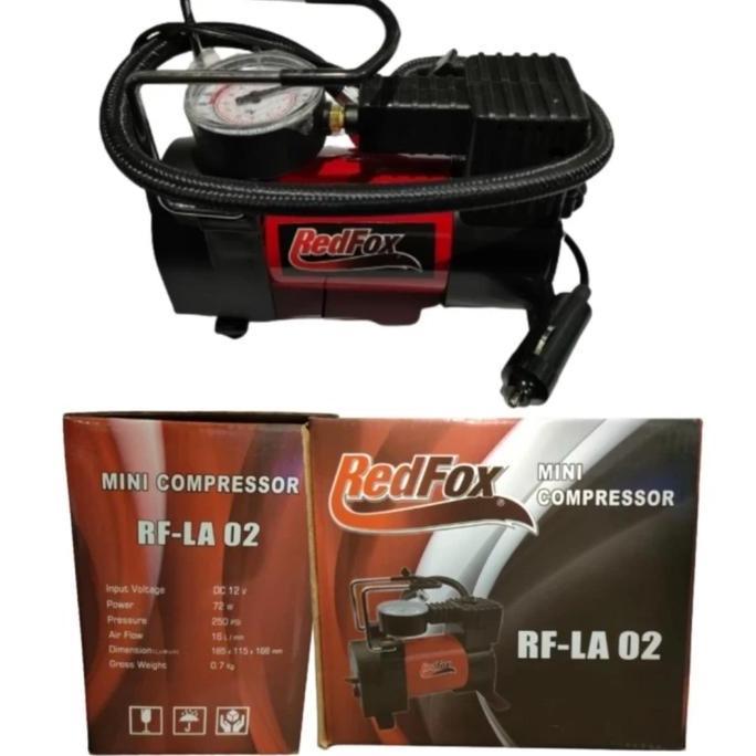 #@#@#@#@] Kompresor Pompa Angin Ban Mobil DC Pompa otomatis mini 250 psi REDFOX