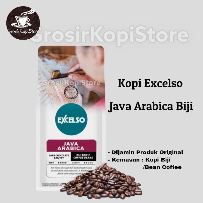 kopi Biji Excelso Java Arabica 200g- Coffee bean Excelso Java Arabica 200g
