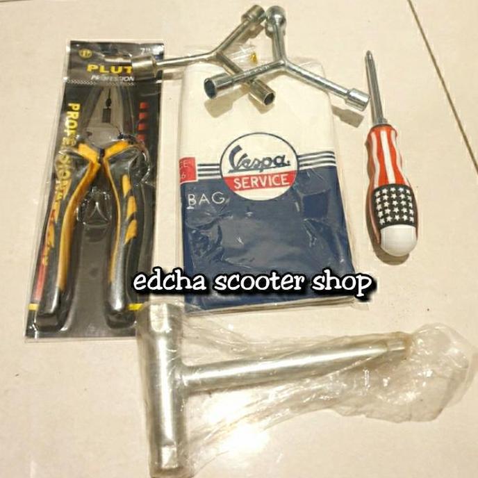 Tool Kit + Tool Bag Vespa Untuk Vespa Px/Excel/Npx/Sprint/Super/Sparta