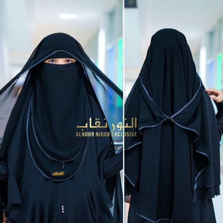 Niqab Butterfly KANCING Cadar Yaman Cadar Al Noor Niqob Cantik