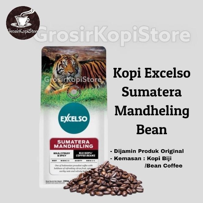 Kopi Biji Excelso Sumatera mandeling 200g- Coffee Bean Excelso