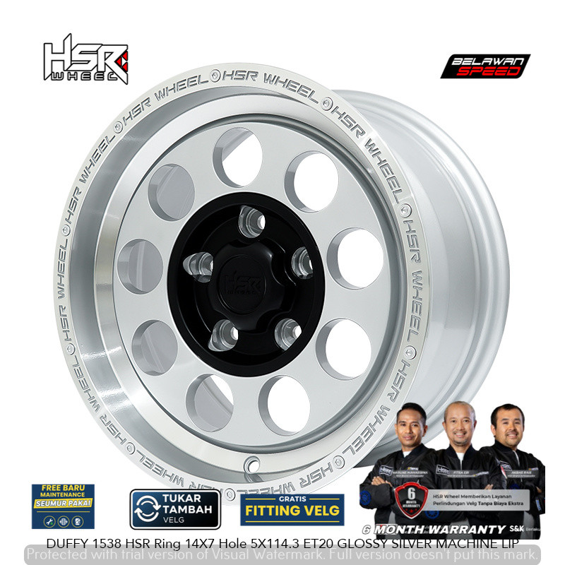 velg mobil new carry grandmax hsr duffy r14 Ring 14 pcd 5X114.3-siap kirim