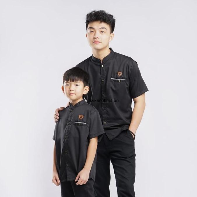 Terbaru, Koko Couple Ayah Dan Anak Bahan Toyobo Kemko Koko Ayah Dan Anak