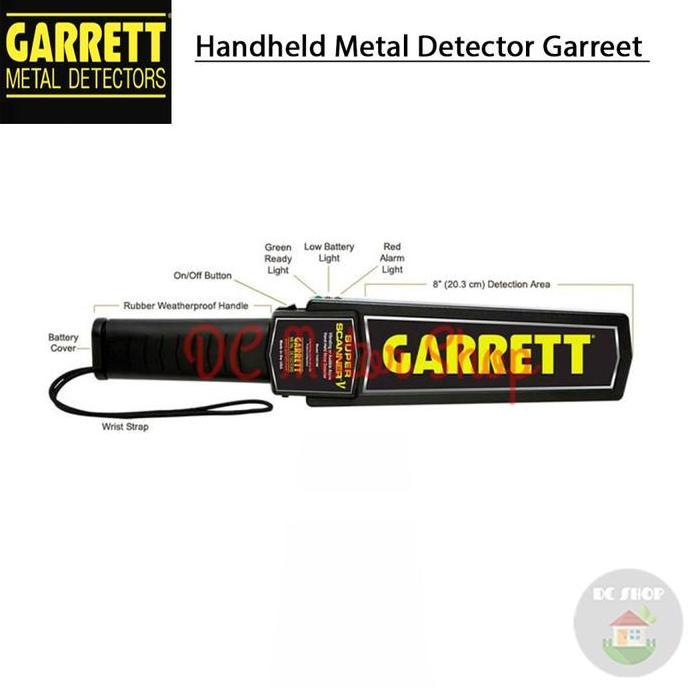 Handheld Metal Detector Metal Alat Deteksi Logam Emas Garrett Original