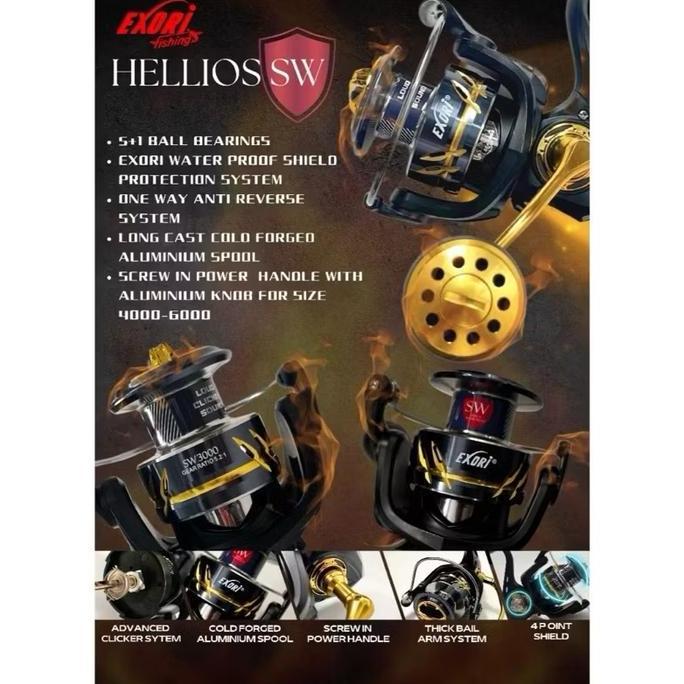 Super Murah, Exori Hellios Sw Reel Pancing Spinning 2000 & 3000