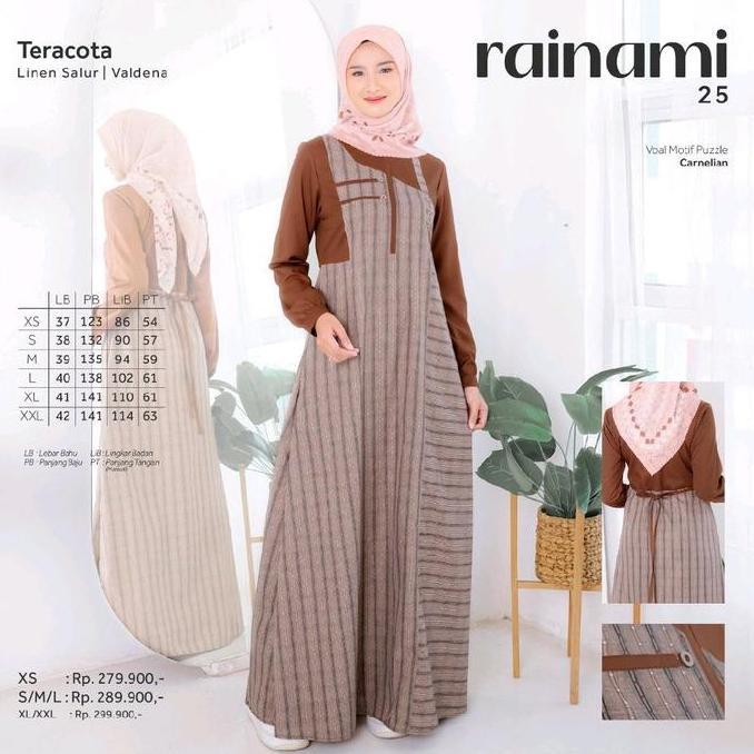 Promo, Gamis Terbaru Ethica Rainami 25 Terracotta | Gamis Terlaris Ethica