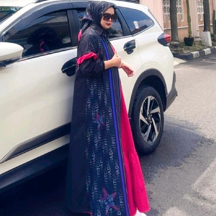 Murah Zahra Set Abaya Printing Calistha Series Vol.2 Katun