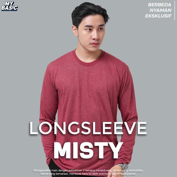 Boyboy- Kaos Lengan Panjang Twotone Misty Pasti Beda Pasti Eksklusif