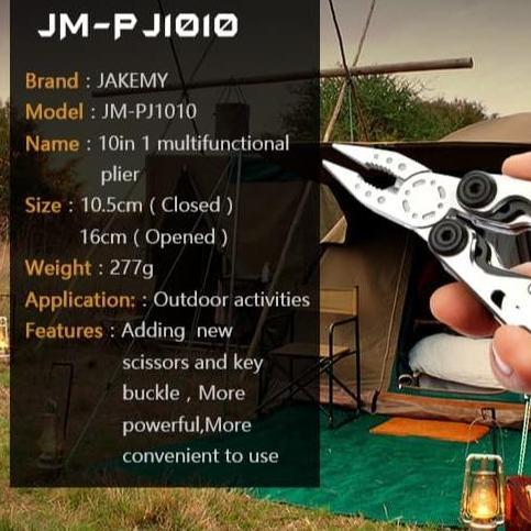Jakemy Tang EDC Multifungsi 10 in 1 - JM-PJ1010