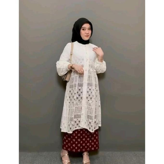 Newrelig- Outer Tunik Brocade Candy New Collection Atasan Wanita Ada Jumbo Ld 120