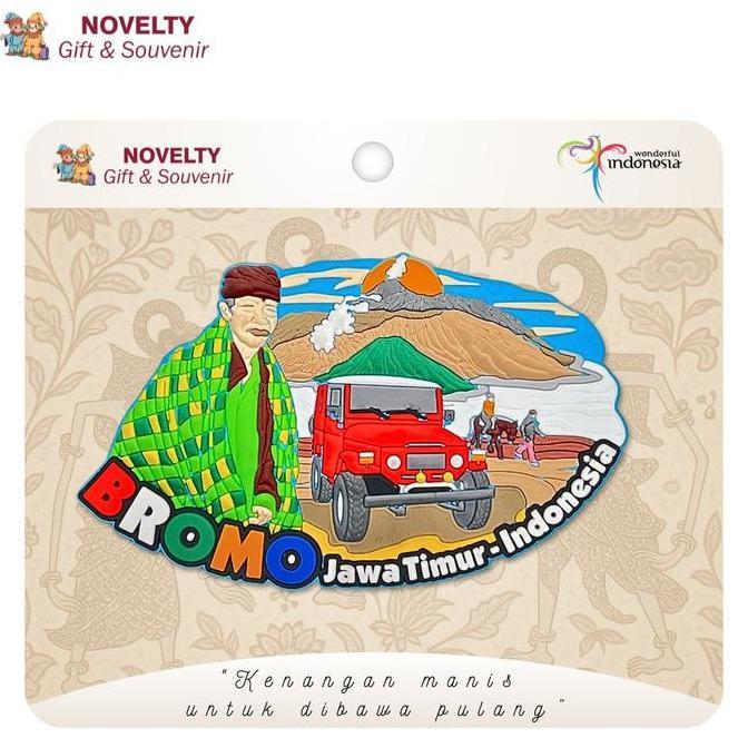 Lengkap- Souvenir Magnet Kulkas Bromo Oleh Oleh Malang Jawa Timur Indonesia