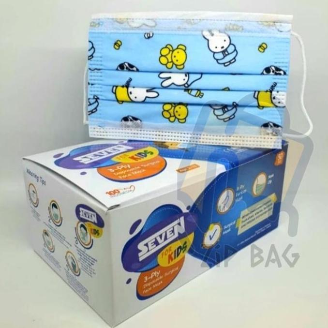 DB289 - Masker Seven Kids Medis 3 ply Masker Anak motif lucu