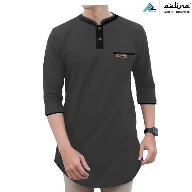 Ready Kaos koko kurta pakistan AZLINA lengan 3/4