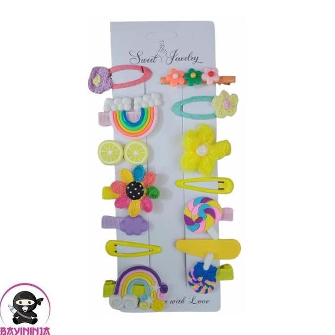 JEPIT Rambut Anak Korea isi 14 Pcs Jepitan Rambut Korea Lucu